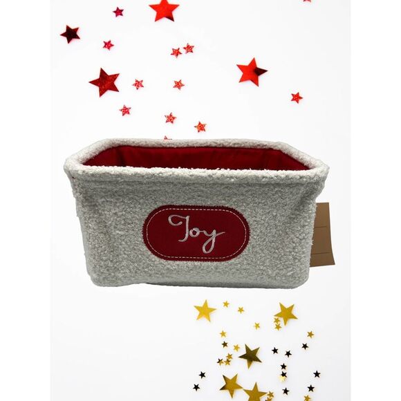 RGI Home Joy Plush Christmas Basket - Picture 1 of 1